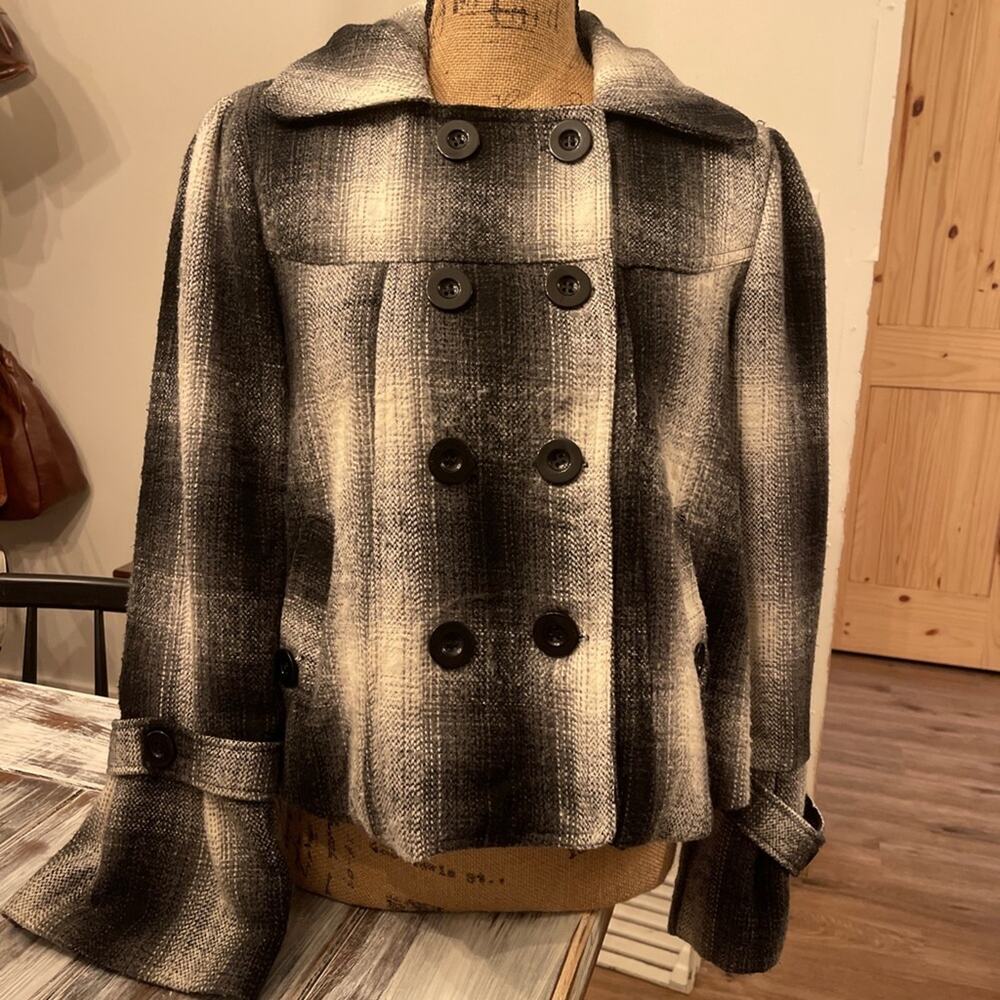 Oleg Cassini Black & White Jacket Size Small